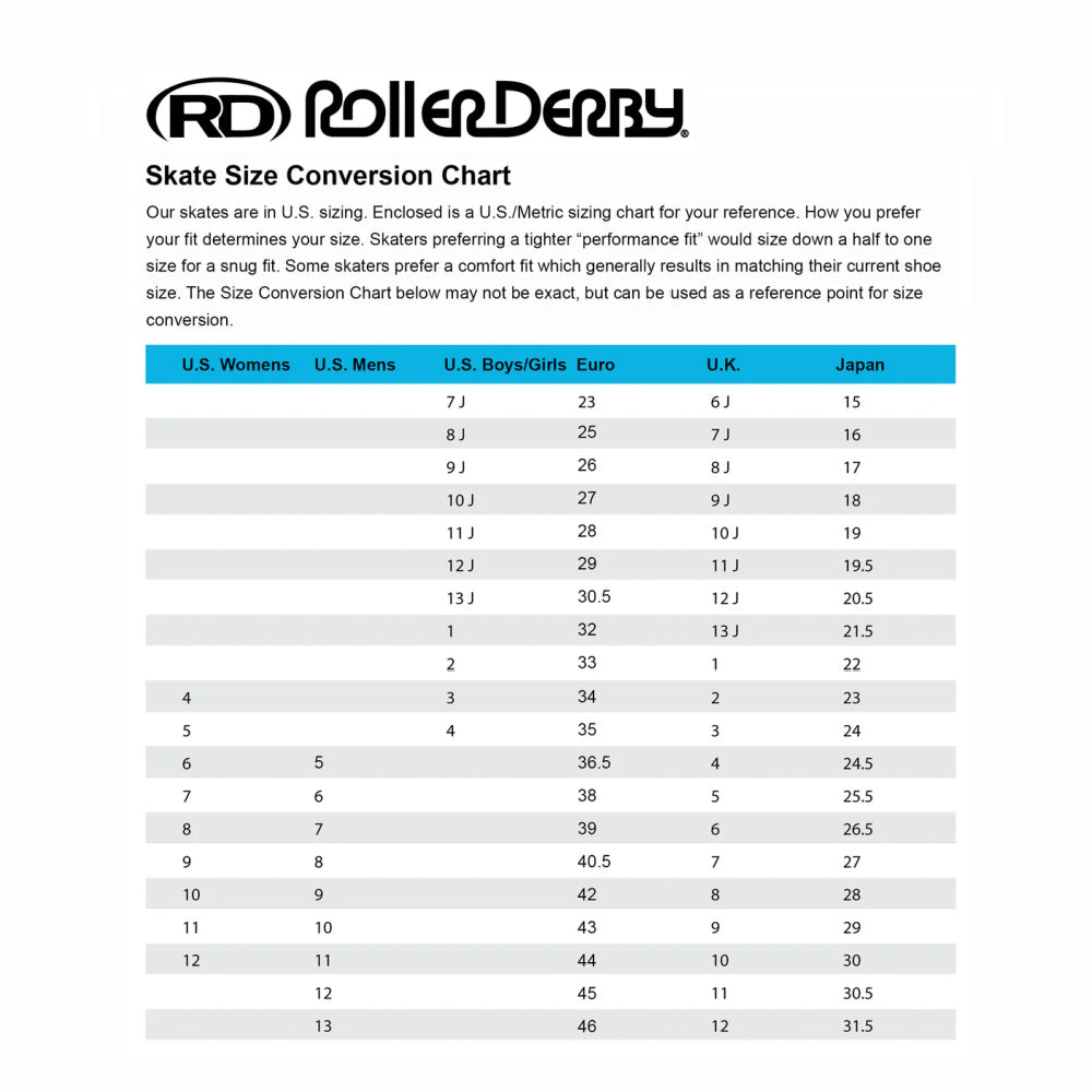 RDS-Cruze-XR9-Rollerskate-Size-Chart