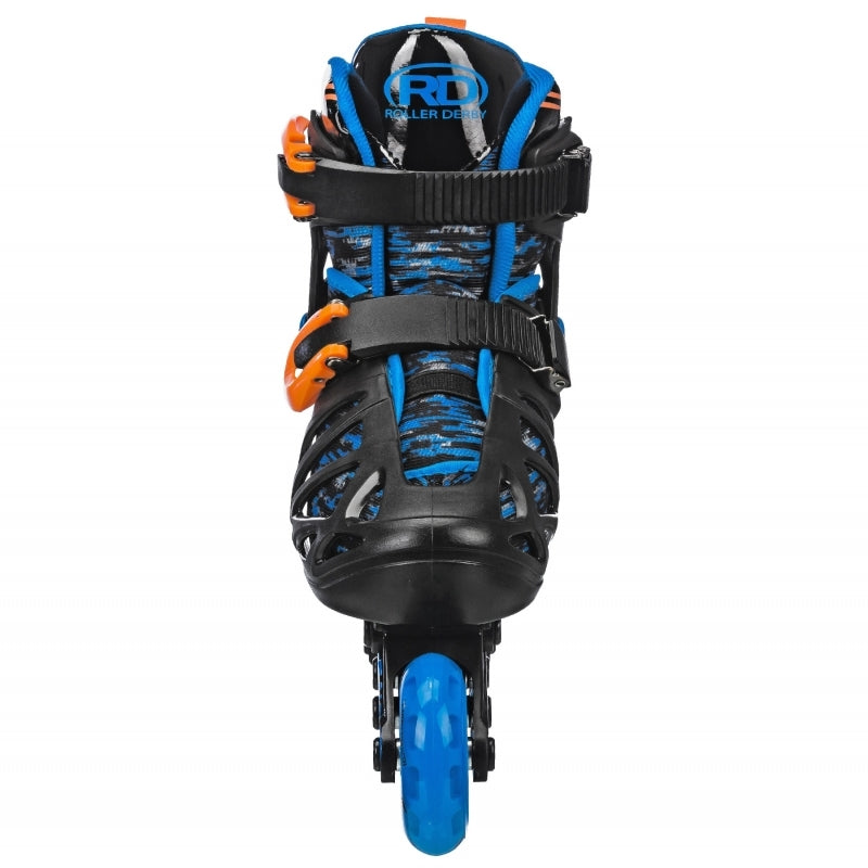RDS-Tracer-Boys-Adjustable-Inline-Skates-Blue-Orange-Front