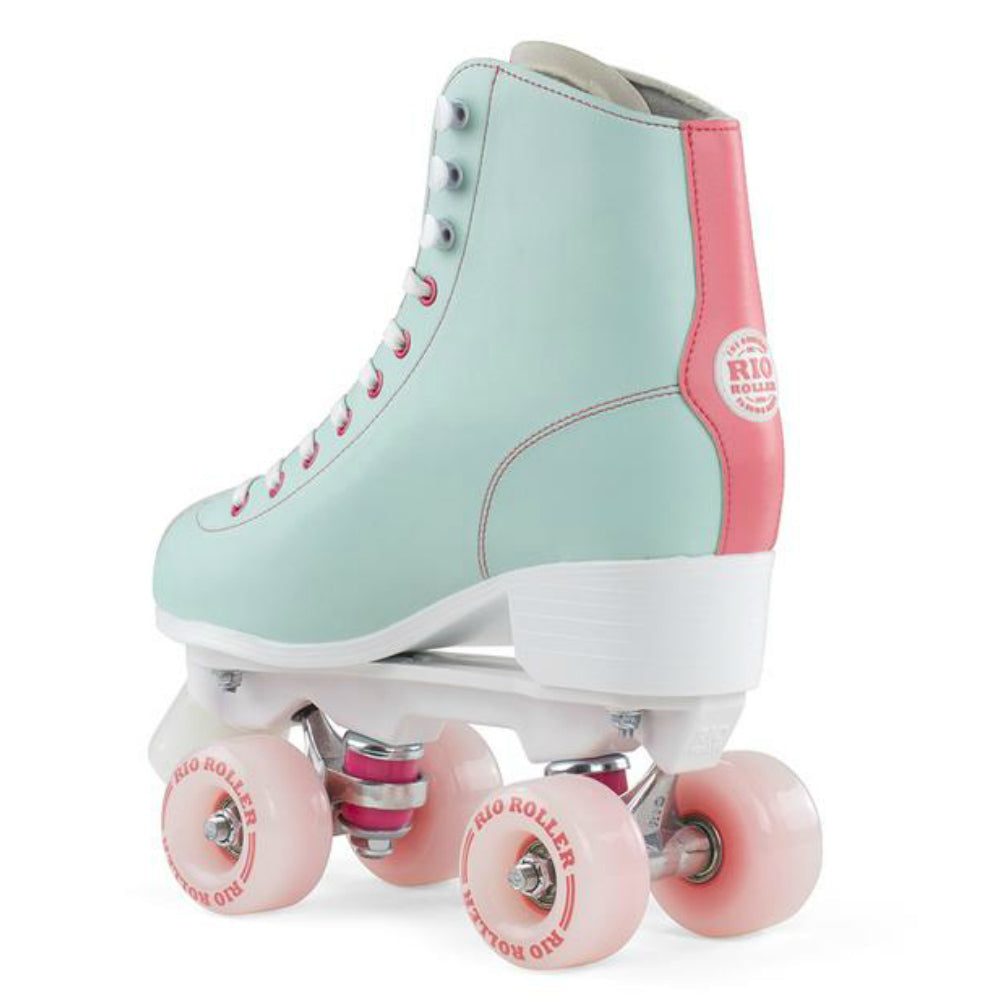 RIO-Script-Roller-Skate-Teal-Rear-Angled