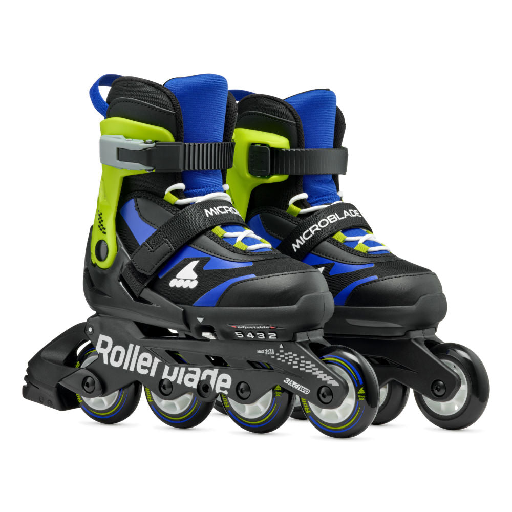 Rollerblade-Microblade-Junior-Adjustable_-Inline-Skate-Black-Blue-Pair