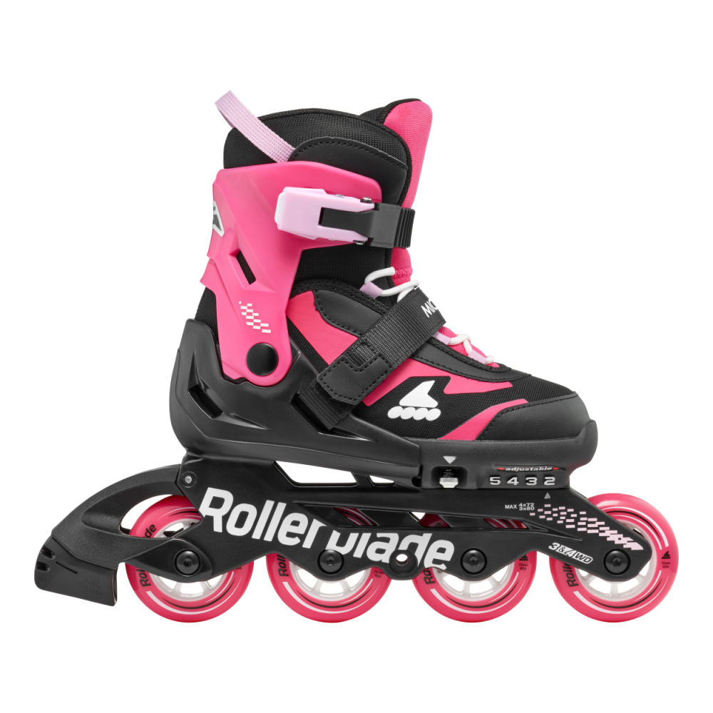 Rollerblade-Microblade-Junior-Adjustsble_-Inline-Skate-Black-Pink-Side