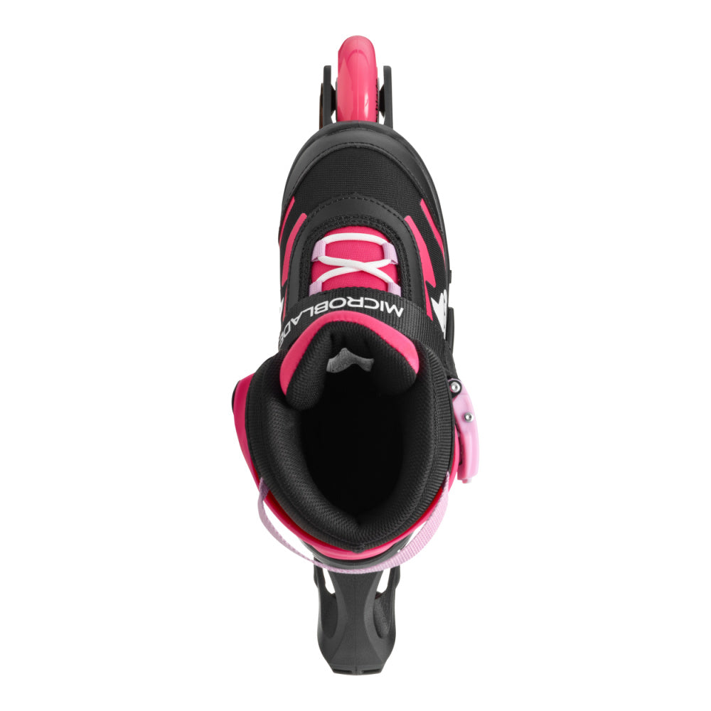 Rollerblade-Microblade-Junior-Adjustsble_-Inline-Skate-Black-Pink-Top-View