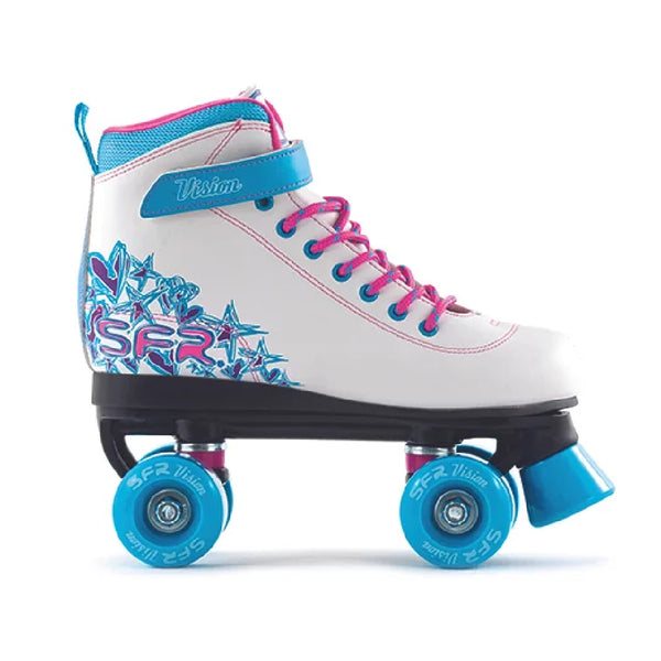 SFRVision-II-Roller-Skates-White_Blue-Side