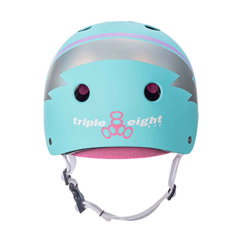 Triple-8-THE-Certified-Sweat-Saver-Helmet-Teal-Hologram-Rear
