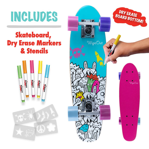 Triple-8-Wipeout-Monsters-MINI-Skateboard-Complete-How-To