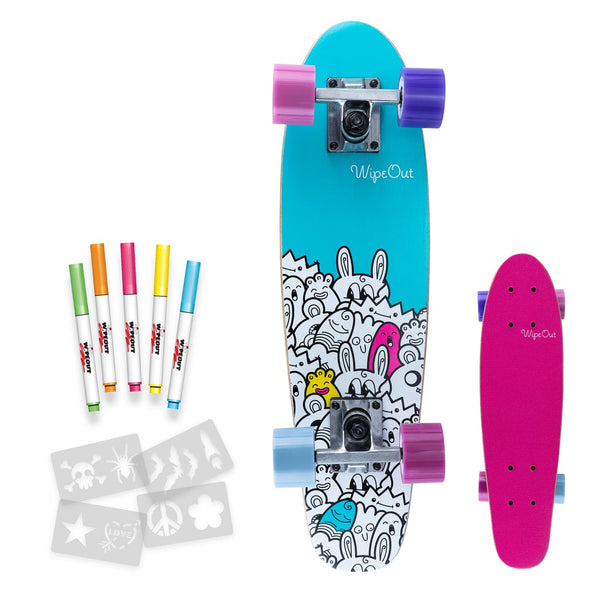 Triple-8-Wipeout-Monsters-MINI-Skateboard-Complete