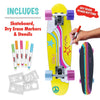 Triple-8-Wipeout-Rainbow-MINI-Skateboard-Complete-Schematic