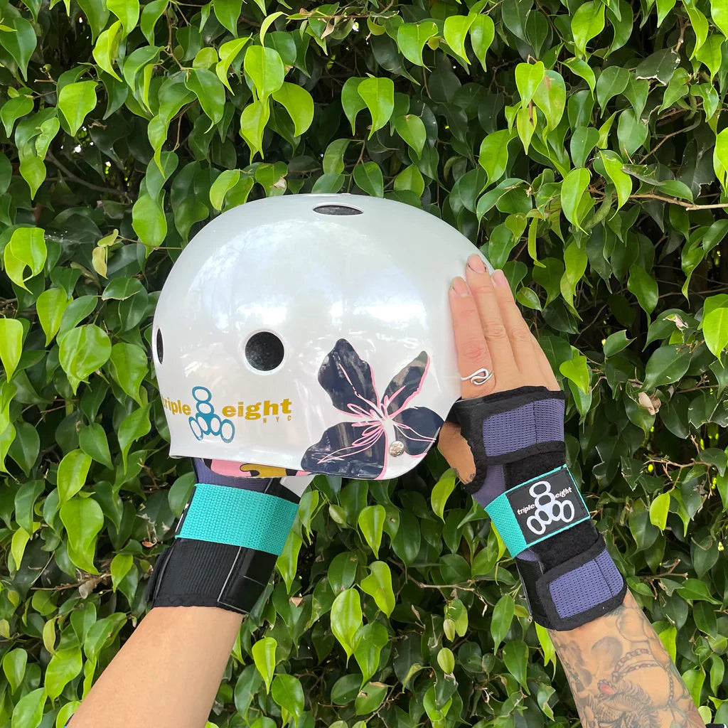Triple 8 THE-Certified-Sweat-Saver-Helmet-Floral-Lifestyle