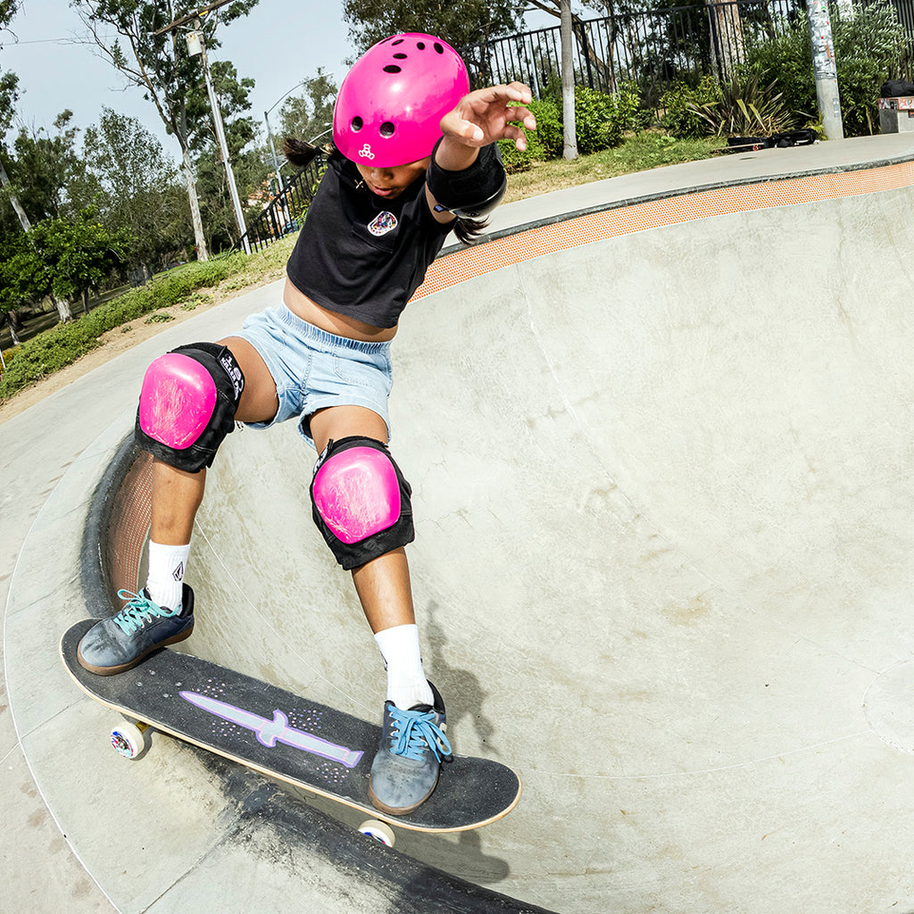 Triple 8 THE-Certified-Sweat-Saver-Helmet-Pink-Glossy-Lifestyle