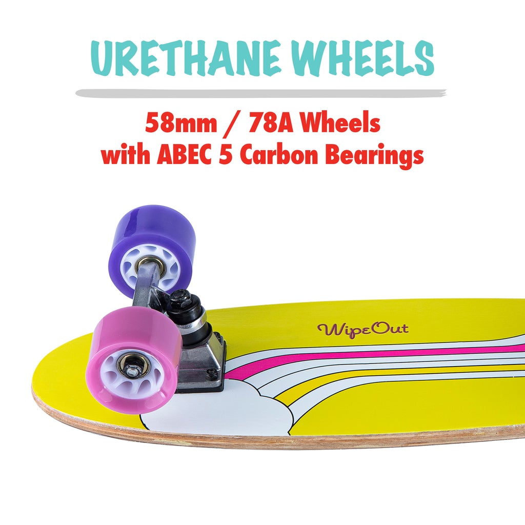 Wipeout-Triple-8-Wipeout-Rainbow-MINI-Skateboard-Complete-Top-Rainbow-KickTail-Feature