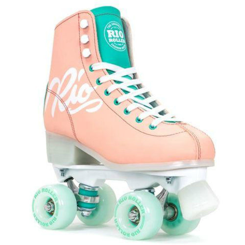 RIO-Script-Roller-Skate-Peach-Angled