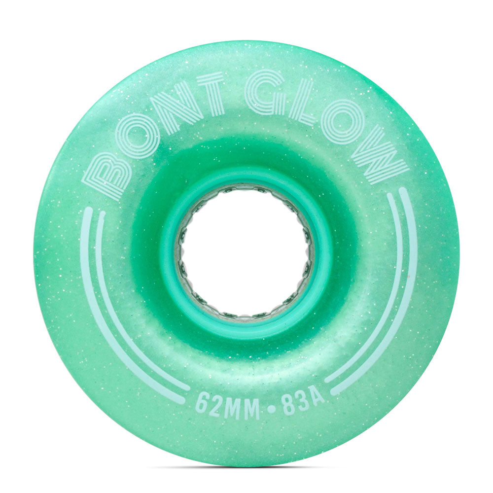 Bont-Glow-LED-Quad-Wheel-Misty-Teal-White-Logo