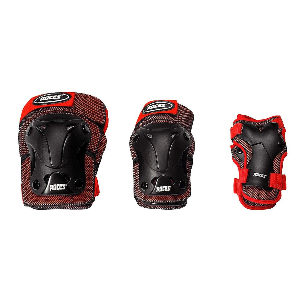 Roces-Junior-Ventilated-Tri-Pack-Red
